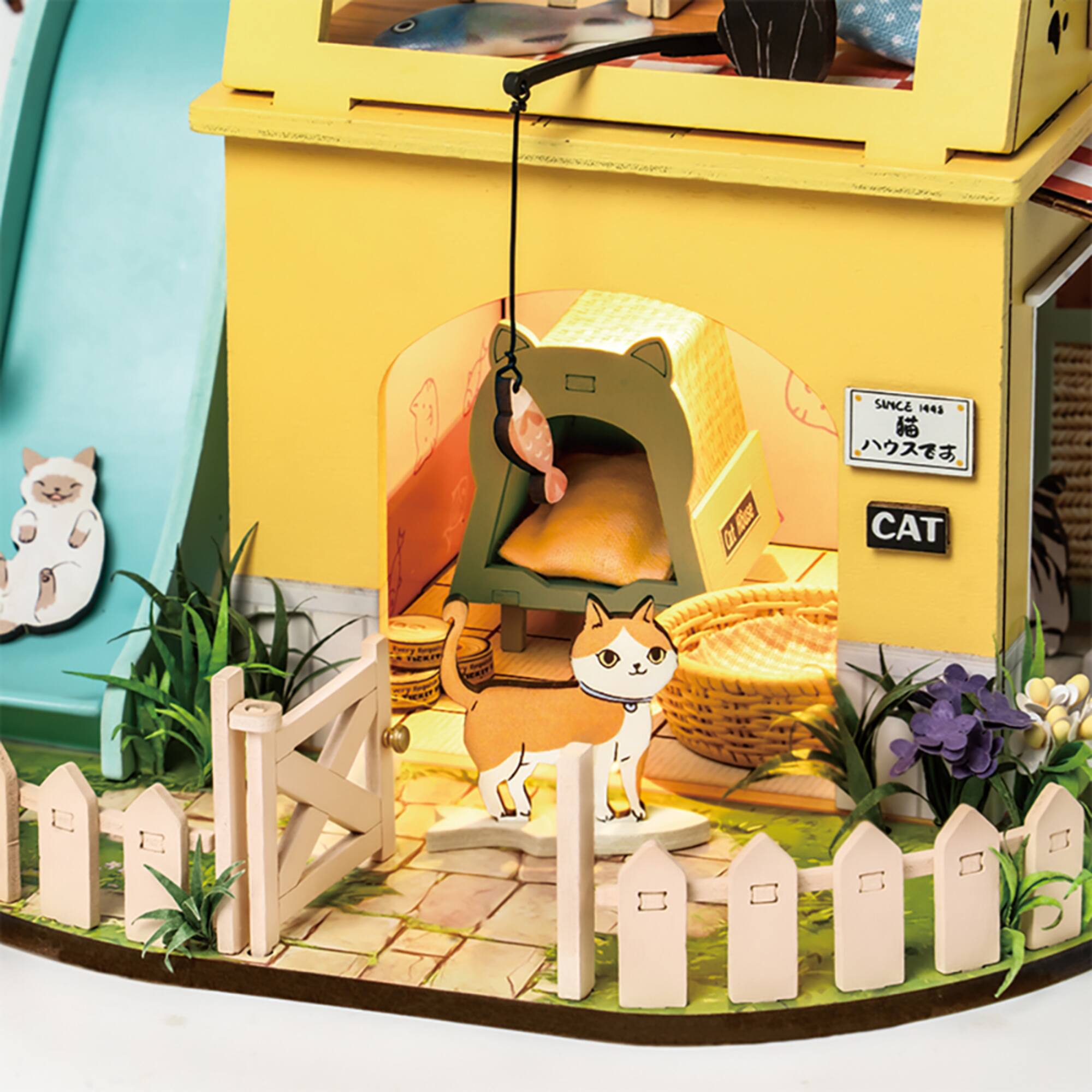 Rolife® Cat House DIY Miniature House Kit